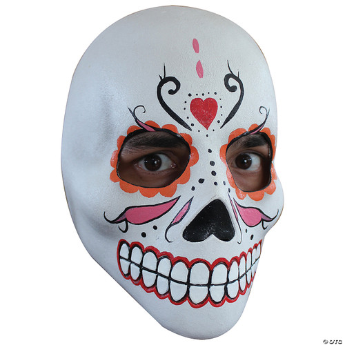 Ghoulish Productions Women's Day Of The Dead Catrina Deluxe Mask Standard White