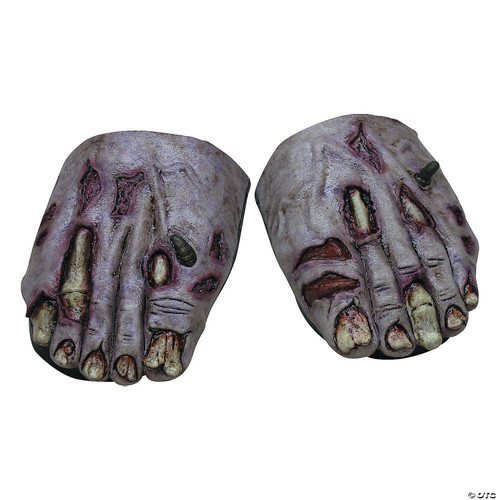 Ghoulish Productions Undead Zombie Feet Covers Costume - One Size Fits Most
