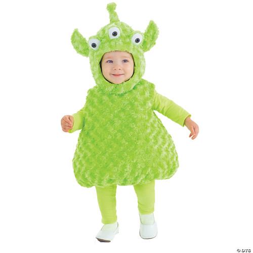Underwraps Baby's Alien Belly-Babies, Green, Large