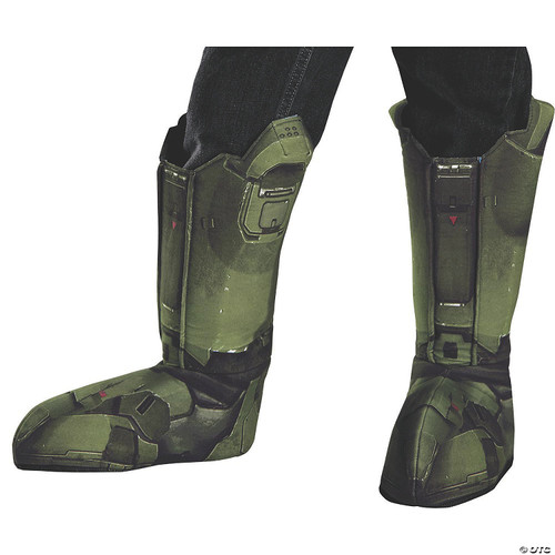 Disguise Men's Master Chief Adult Costume Boot Covers, Green, One Size - One