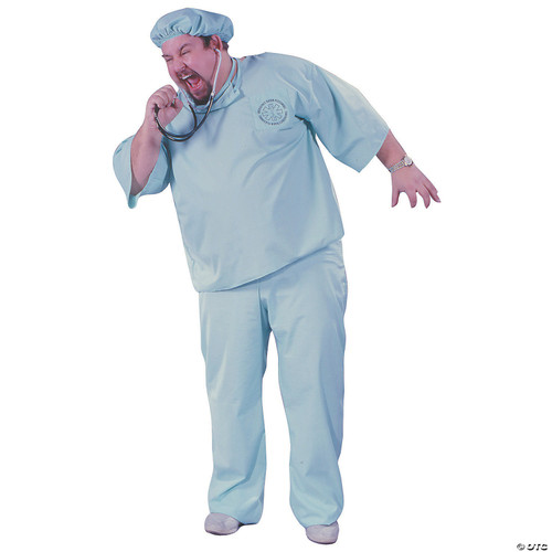 Adult Plus Size Doctor Scrubs Costume (Plus Size)