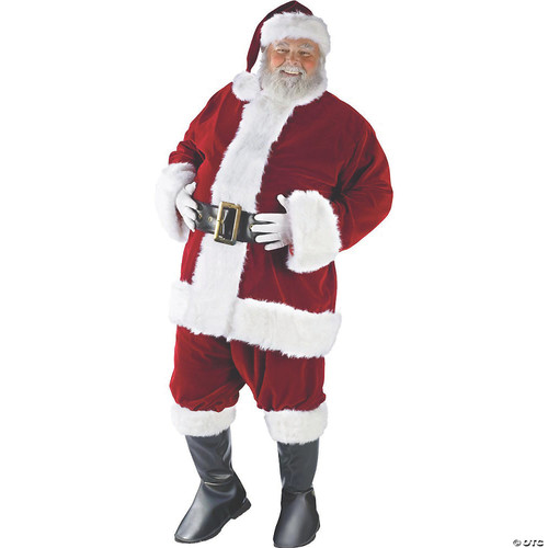 Fun World Costumes Men's Plus-Size Plus Size Adult Ultra Velvet Santa Suit,