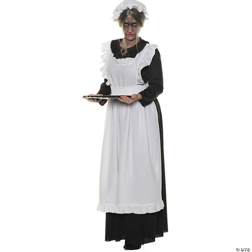 Underwraps Woman's Old Maid, Black, Medium Costume