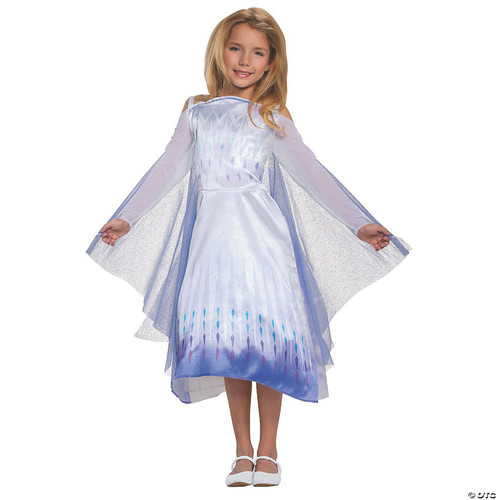 Disguise Disney Frozen 2 Elsa Costume for Girls, Classic Dress and Cape Outfit,