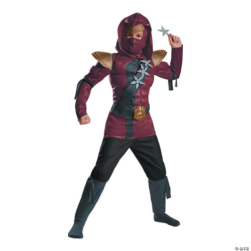 Crimson Ninja Classic Muscle Costume, Small/4-6