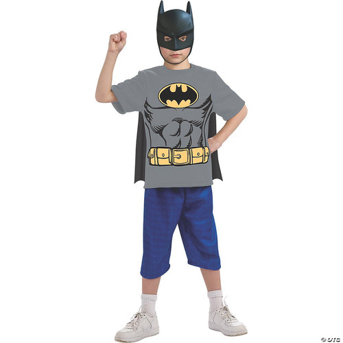 Rubies Child's Justice League Batman 100% Cotton T-Shirt, Small Costume