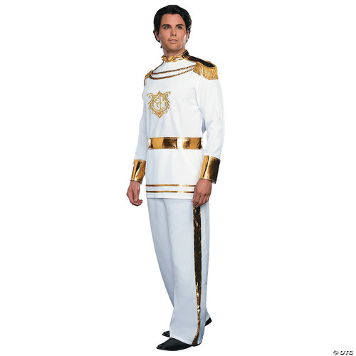 Dreamgirl Men's Fairytale Prince Costume, White, XX-Large