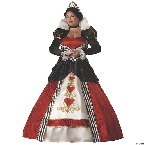 InCharacter Costumes Women's Queen Of Hearts Costume with Hoop and Tulle