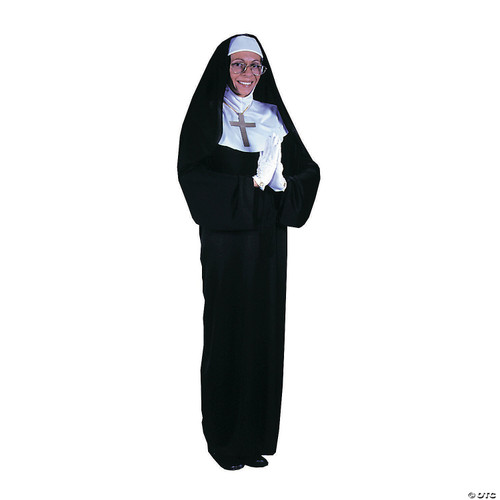 Fun World Womens Nun Mother Superior Adult Costume, Black