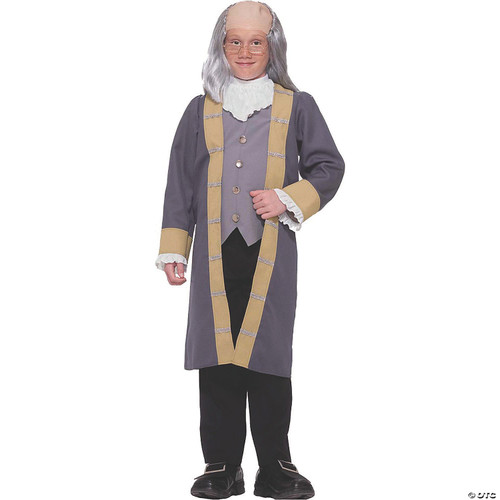 Rubies Child's Forum Classic Ben Franklin Costume, Medium for Themed Parties and