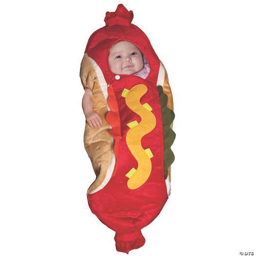 Baby's Hot Dog Costume Bunting for Dress Up and Halloween - Hot Dog Bunting