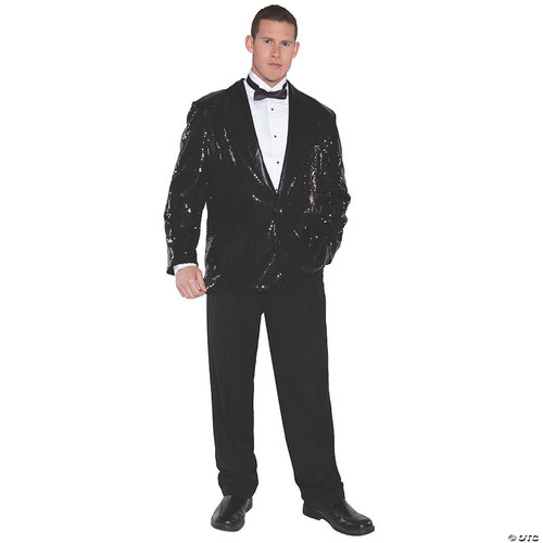Sequin Jacket Costume A Handsome Men's Tuxedo Style Party Blazer with a Soft