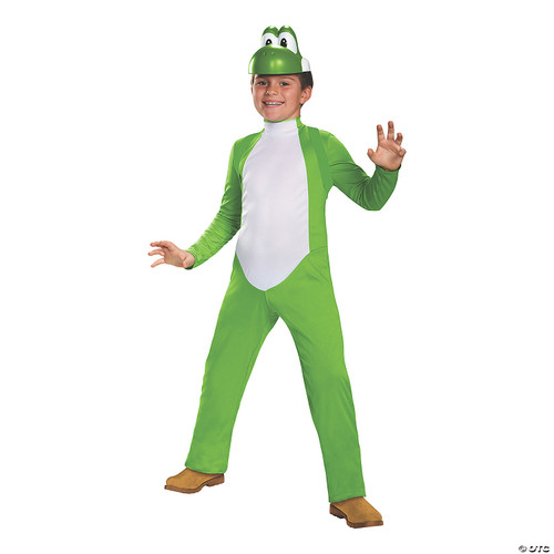 Yoshi Deluxe Costume, Official Nintendo Super Mario Costume, Kids Size Large