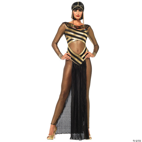 Leg Avenue S 3 Piece Nile Queen Catsuit Costume Set-Sexy Egyptian Halloween