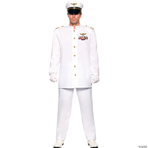 UNDERWRAPS Mens Admiral Costume - Deluxe Admiral Uniform Costume for Men,