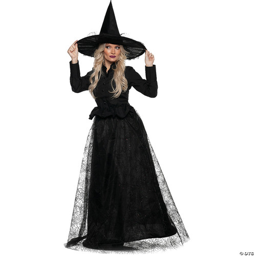 UNDERWRAPS Wicked Witch - Gothic Witch Adult Halloween Costume for Women, Dark