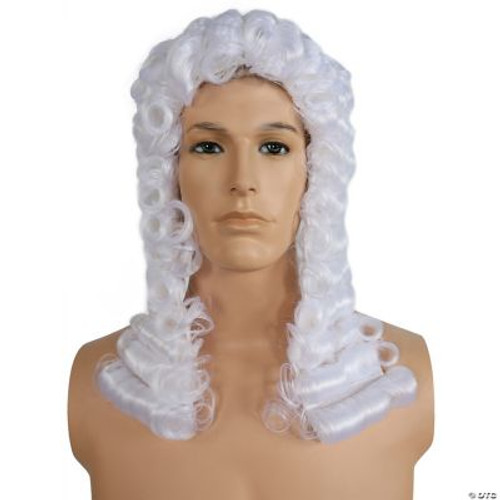 Morris Costumes Judge Wig White