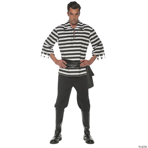 Underwraps Men's Classic Pirate Costume Set-Black, One Size