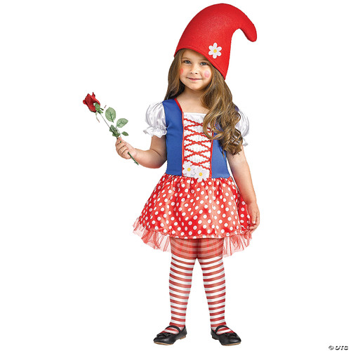 Fun World Toddler Girl's Li'l Miss Gnome Baby Costume, Multi-Colored, Large Up