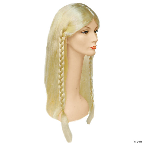 Adult Native American Indian Braids Blonde Wig Costume - One Size Fits Most