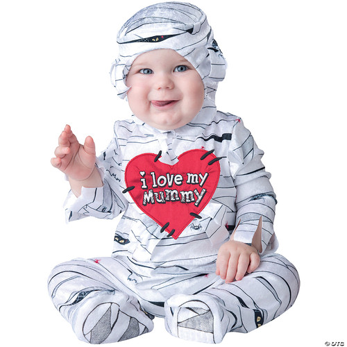 InCharacter Costumes Baby's I Love My Mummy, White, Large