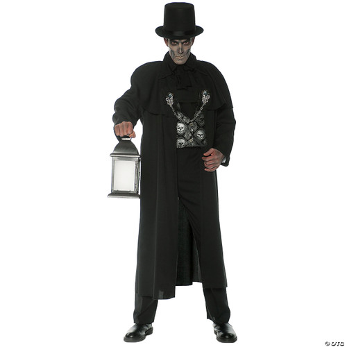 Underwraps Men's Gothic Creepy Pallbearer Costume-Early Mourning, Black, One