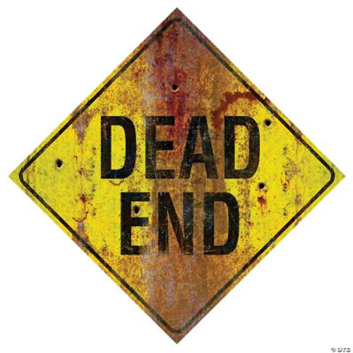 Sunstar Industries Dead End Metal Sign