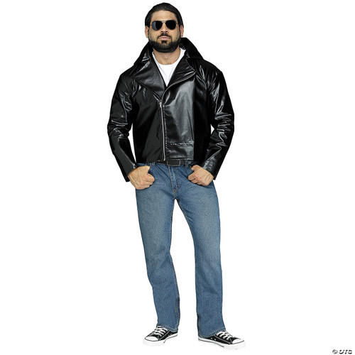 Fun World Men's Plus-Size Rock 'N' Roll Jacket Plus Size Adult Costume, Black,