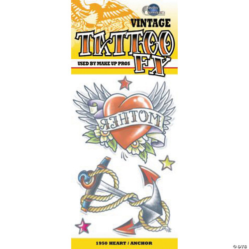 Tattoo Vintage Heart Anchor