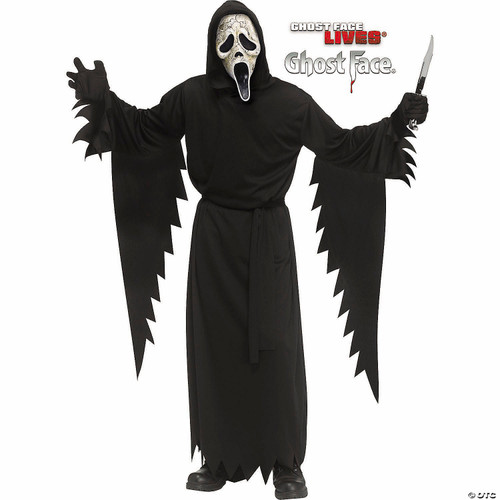 Fun World Ghost Face Aged Teen Costume, Size 14-16