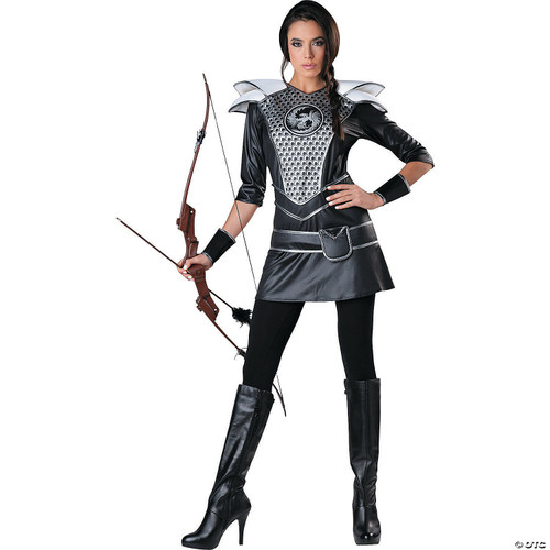 InCharacter Costumes Women's Midnight Huntress, Silver/Black, Small