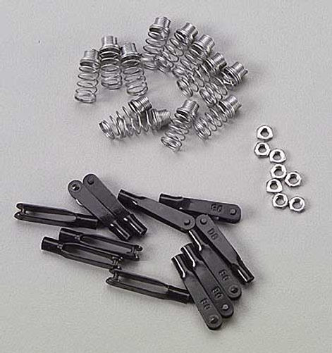 New Dubro 4-40 Spring Steel Kwik-Links For .093 Wire 12/Pkg