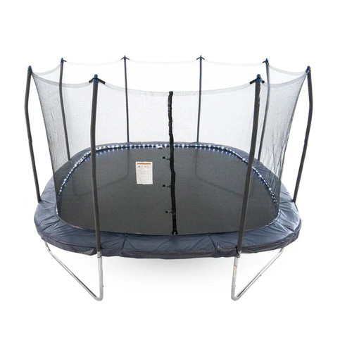 Skywalker 13' Square Trampoline With Lighted Spring Pad Navy