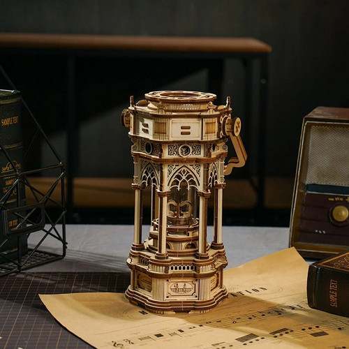 HRP Robotime Mechanical Music Box; Victorian Lantern