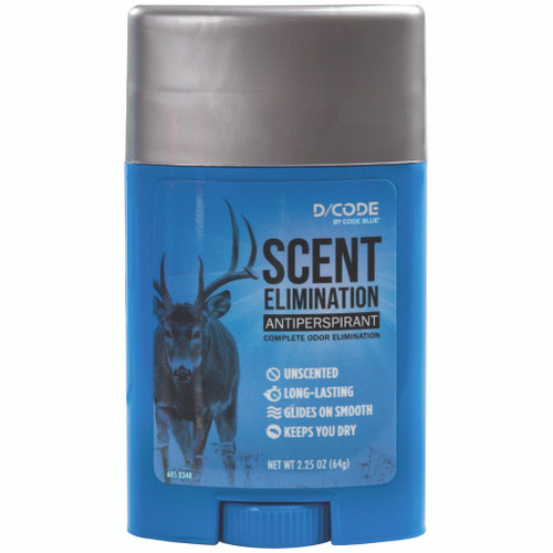 Code Blue D-Code Odor Eliminator Antiperspirant 2.25 oz.