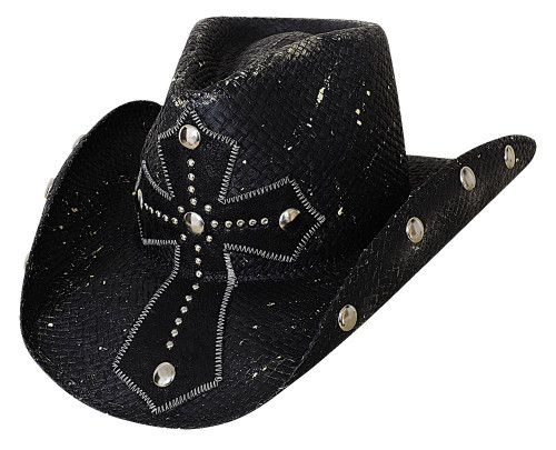 NEW Bullhide Hats 2667Bl No Mercy Extra Large Black Cowboy Hat