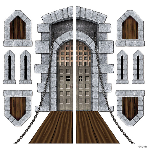 Beistle Castle Door & Window Props Party Accessory