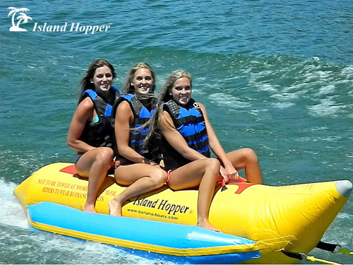 NEW Island Hopper PVC-3 Banana Boat Inflatable 3 Passenger Water Sled