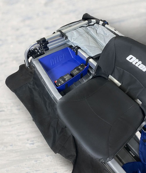 Otter Storage & Battery Tray for ProX-Over Shelters, Holds 2 Batteries