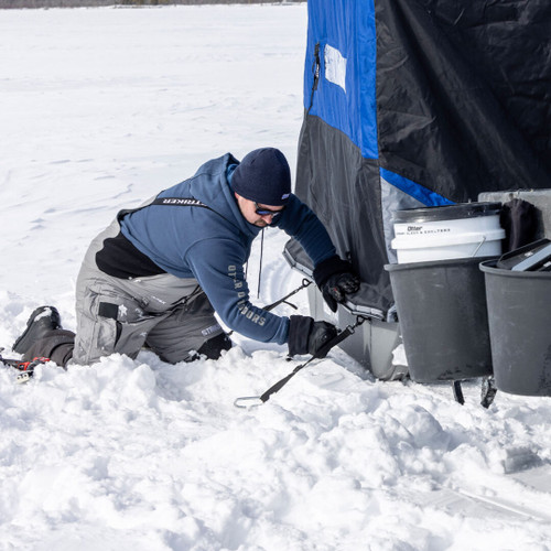 Otter Ice Fishing Sled/Shelter Ice Anchor Kit - 2 Sled Anchor & 2 Ice Anchors