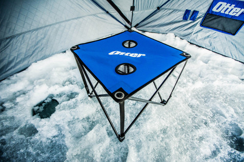 Otter Compact Table with Cupholders for Ice Fishing Shelters