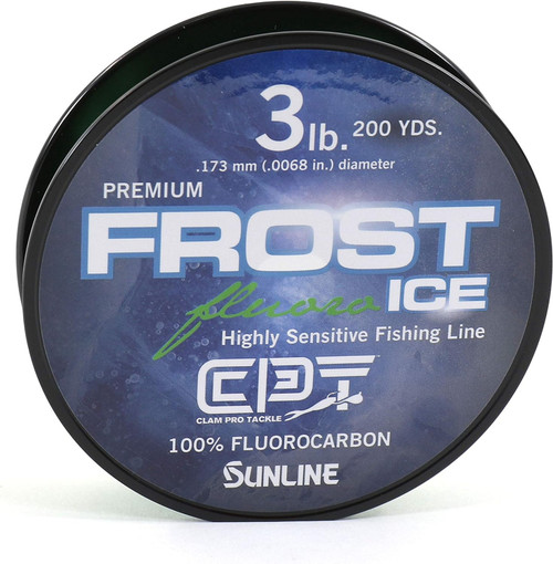 Clam Frost Ice Fluorocarbon 3Lb 200 Yards Fishing Line In Chartreuse