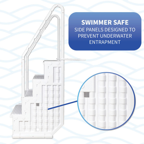 Bluewave Easy Pool Step For Use With 48-In To 54-In Deep Above Ground Pools