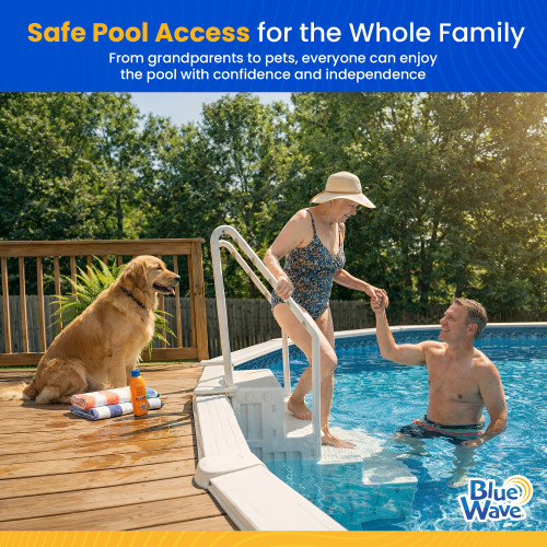 Bluewave Easy Pool Step For Use With 48-In To 54-In Deep Above Ground Pools
