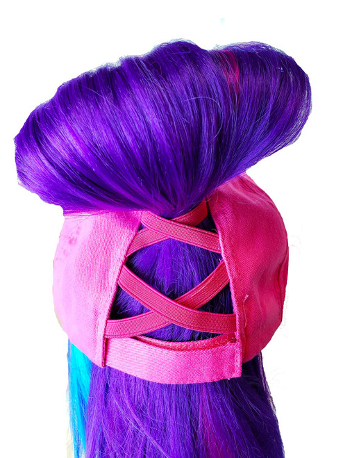 New Nica Crisscross Ponytail Hat Blaze Pink In One Size