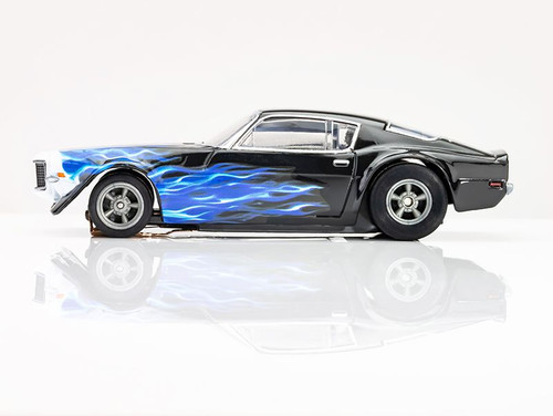 HRP Afx Racing Camaro 1973 Wildfire Black/Blue Ho Scale Slot Car