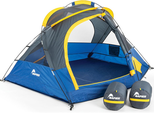 Napier 91200 Lite Pack Camping 2 Person Tent Bundle Includes Sleeping Bags