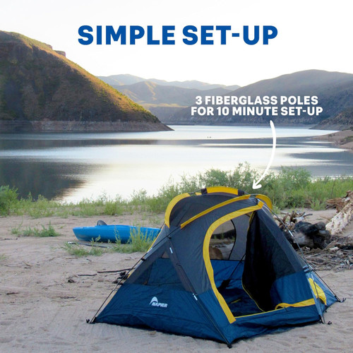 Napier 91200 Lite Pack Camping 2 Person Tent Bundle Includes Sleeping Bags