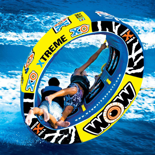 NEW World Of Watersports WOW 1-3 Person XO Extreme Towable Water Tubing Tube