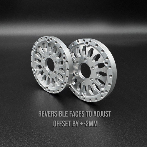 HRP Reef'S Rc Shield 1.9 Beadlock Wheels With Reef Hubs And Rings 2Pk